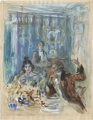 Бехтеев Владимир Георгиевич. Иллюстрация к поэме А.С. Пушкина «Граф Нулин» 